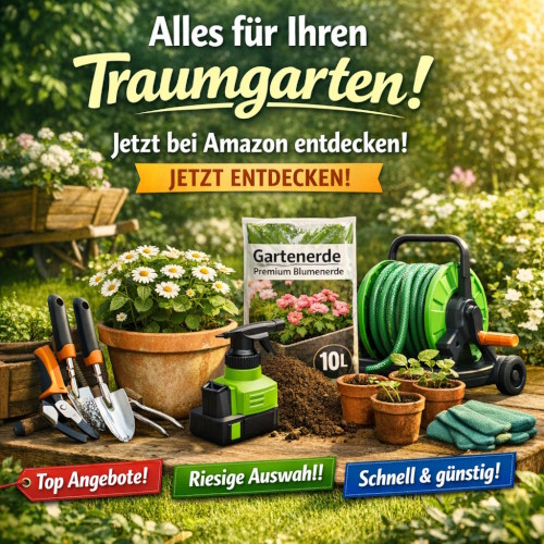 Werbung für Gartenprodukte